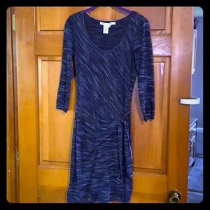 Dark blue form fitting dress